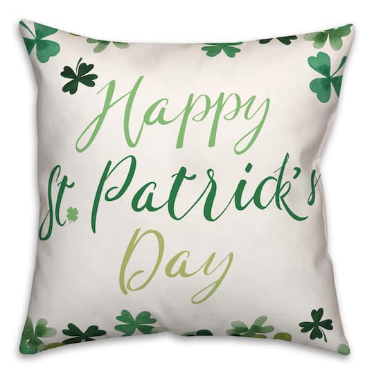 Happy St. Patrick's Day Throw Pillow